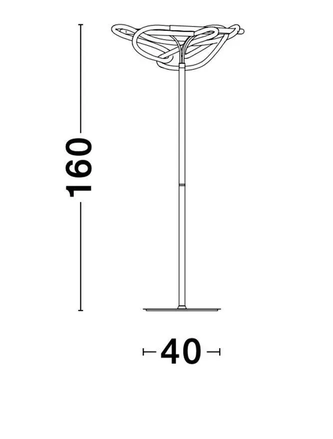 Stojanová lampa NOVA LUCE 9548106 LED 28W 783lm 230V IP20